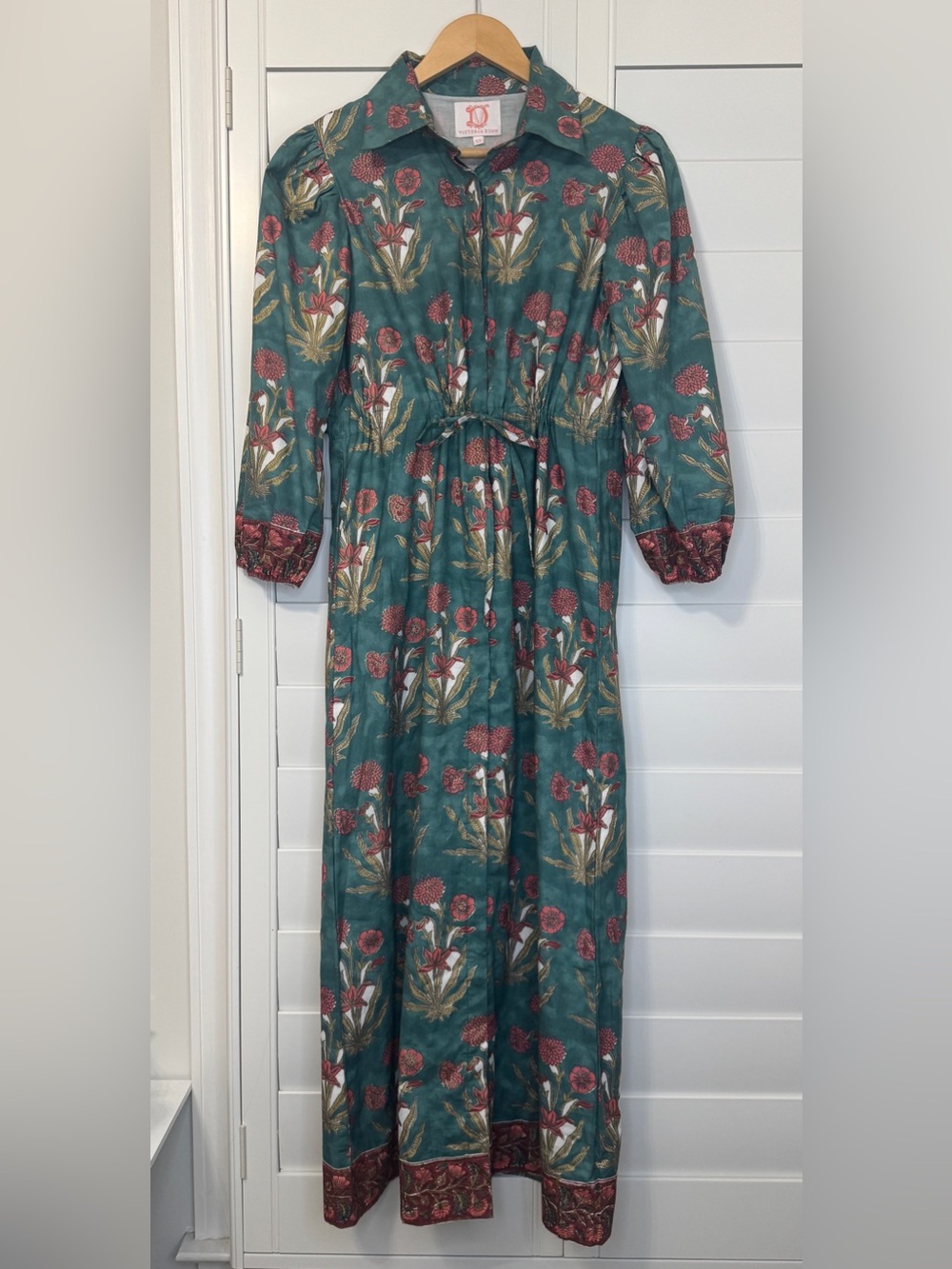 Victoria Dunn floral block print dress